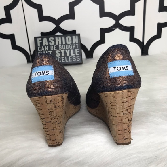 Toms Cork Wedges - Picture 5 of 8